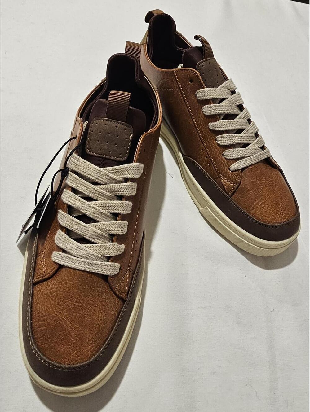Madden NYC Brown Lace-Up Sneakers Size 11.5